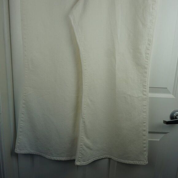 New Frame Le Palazzo Double Waistband Crop Wide Leg Jeans in Au Natural Clean 34 - Picture 5 of 15